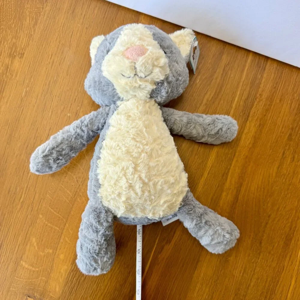 JELLYCAT London Tuffet Cat 12" NEW Soft Plush Stuffed Animal Toy Retired NWT - Picture 8 of 8